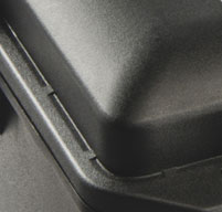 a close up of a peli air 1605 cases New Style 'Conic Curve' Lid Shape