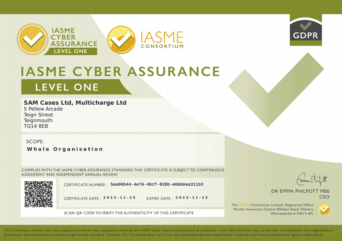 Cyber Assurance certified