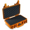 Case colour: Orange,  Case interior: With cubed foam