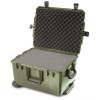 Case colour: OD Green,  Case interior: With cubed foam