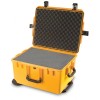 Case colour: Yellow,  Case interior: With cubed foam