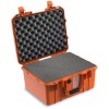 Case colour: Orange,  Case interior: With cubed foam