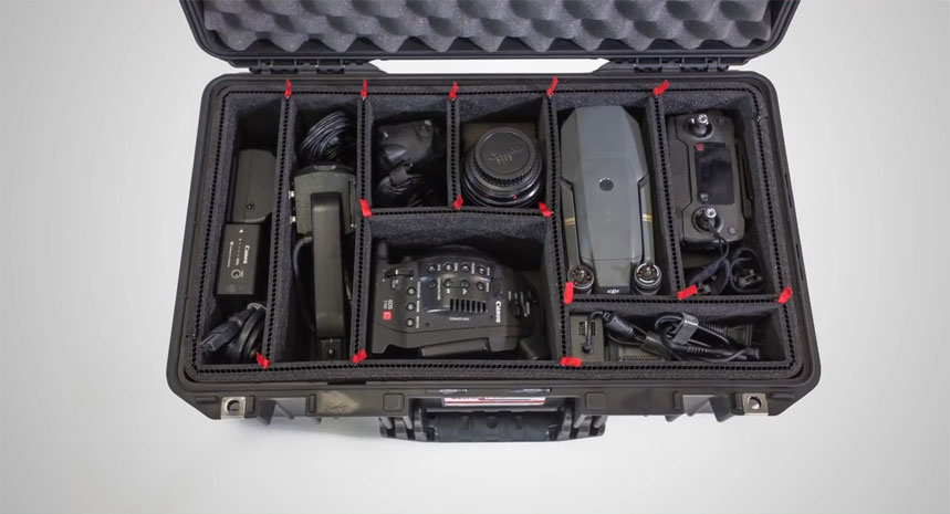 camera case dividers