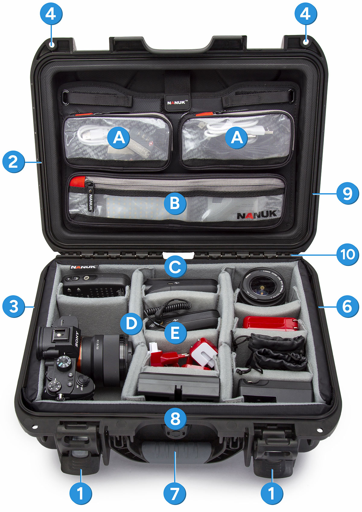 Kit Loquets TSA Nanuk – Serrures Codées Travel Sentry, Compatible Valises Nanuk 900 Série