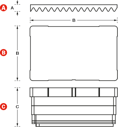 Multilayered Cubed Foam Insert for Nanuk 965 Case