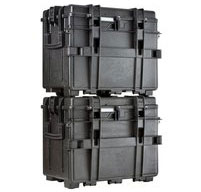 Two black explorer 5140 tool cases stacked on top of each other