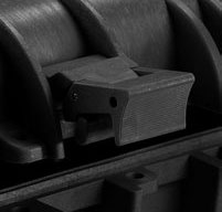 Close up of explorer 5122 cases Jam-free Latches with Easy-Opening Mechanism