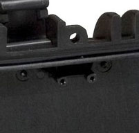 Close up of explorer 4412c laptop cases Fixing Points on Lid