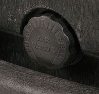 Close up of explorer 5122 cases Manual Pressure Release Valve