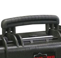 Close up of explorer 5833 cases Soft-grip Rubber Handle