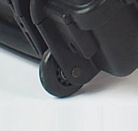 Close up of explorer 5122 cases Wheels with Bearings