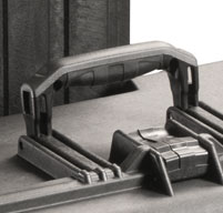 a close up of a peli 1610m mobility cases Fold down handles