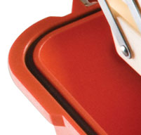 close up of an orange peli 1460ems case o'ring seal