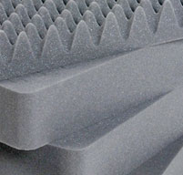 close up of pick n pluck foam for a peli case