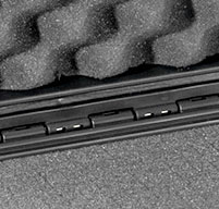 a close up of a Peli iM2306 Storm Cases Powerful Hinges